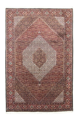 Persisk tæppe - Bijar - 307 x 205 cm - rød