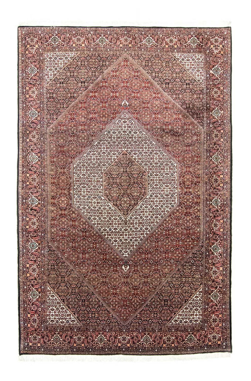 Persisk tæppe - Bijar - 307 x 205 cm - rød