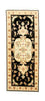 Løber Persisk tæppe - Tabriz - Royal - 191 x 72 cm - sort