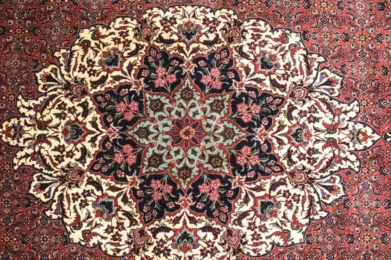 Persisk tæppe - Bijar - 313 x 205 cm - rød
