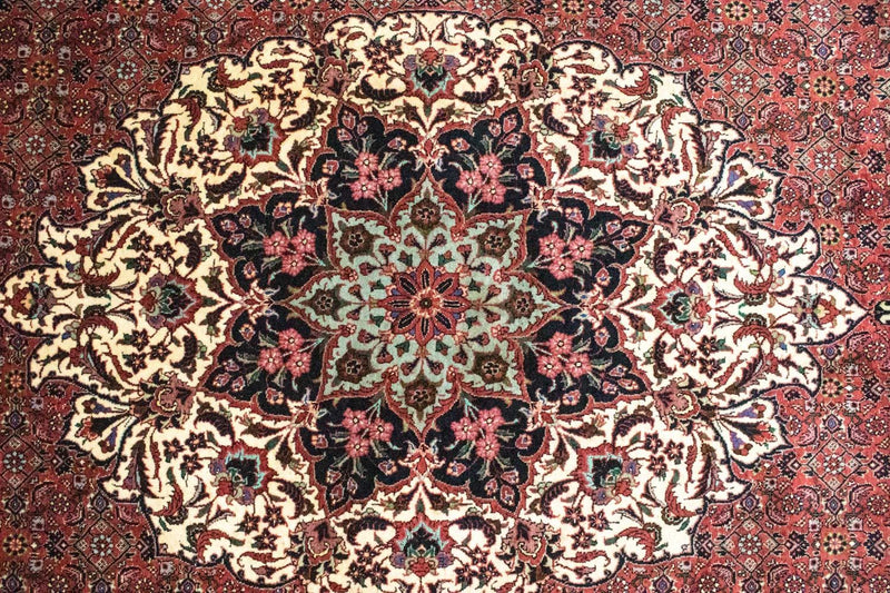 Persisk tæppe - Bijar - 313 x 205 cm - rød