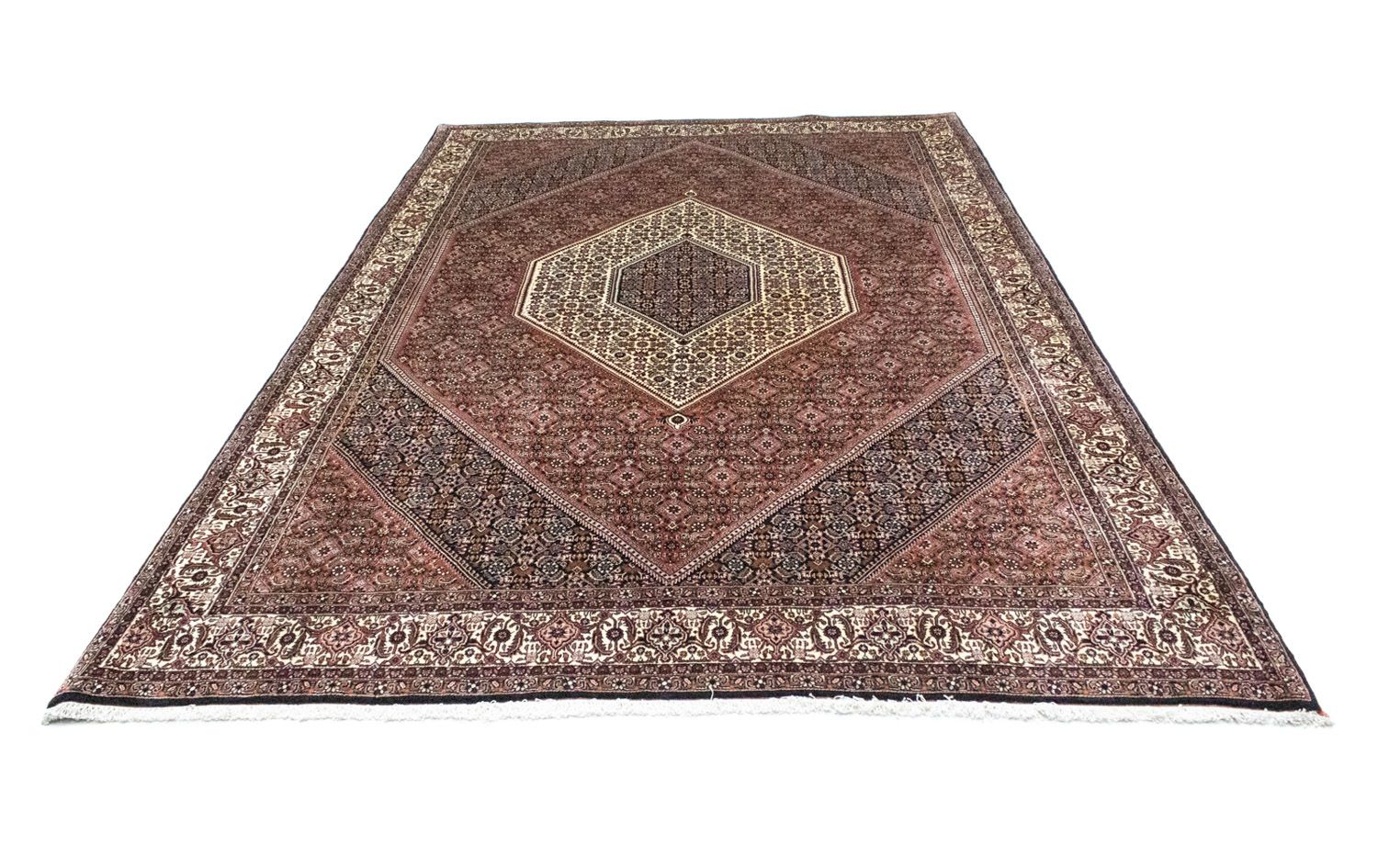 Persisk tæppe - Bijar - 303 x 205 cm - rød