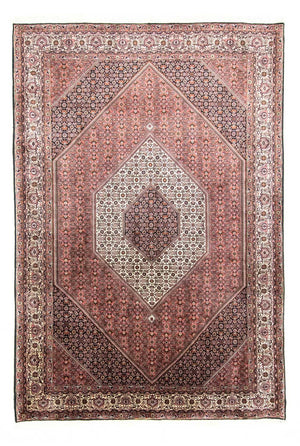 Persisk tæppe - Bijar - 300 x 204 cm - rød