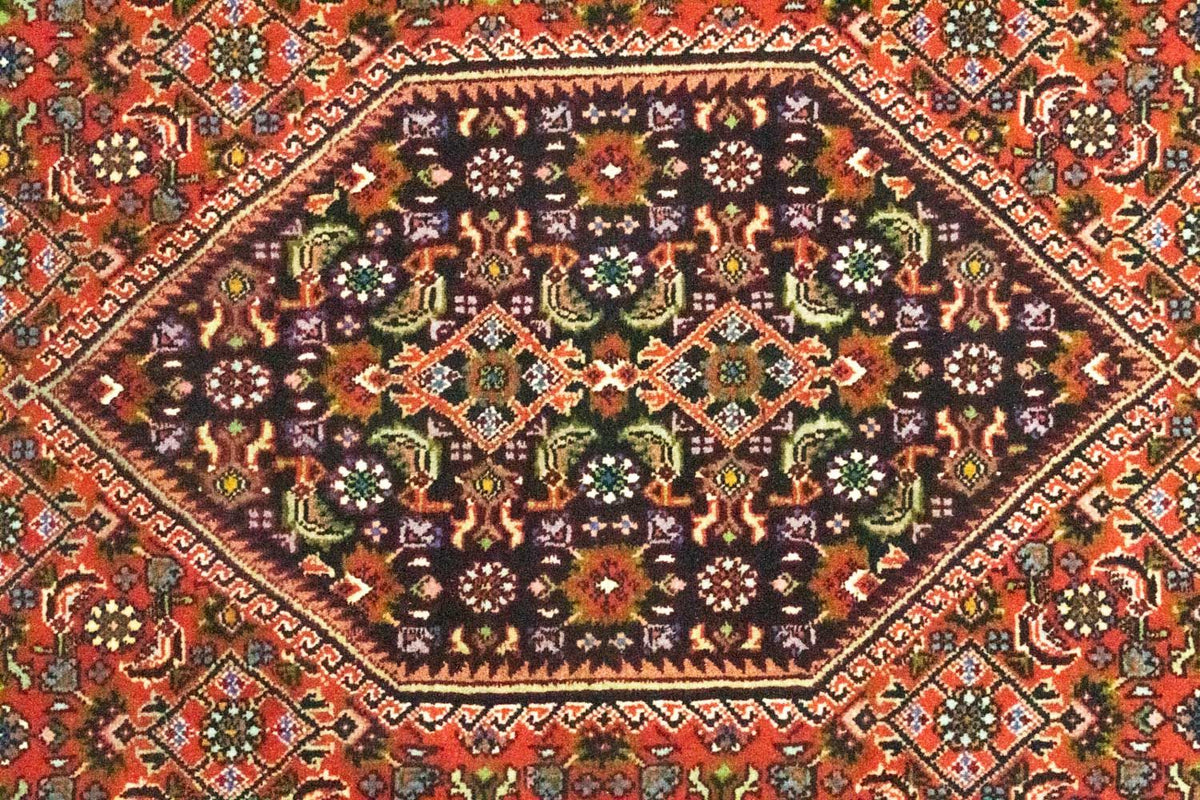 Løber Persisk tæppe - Bijar - 198 x 74 cm - rød