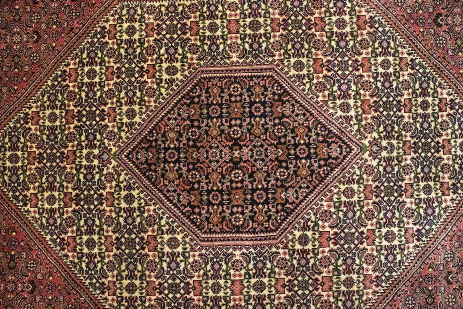 Persisk tæppe - Bijar - 310 x 207 cm - rød