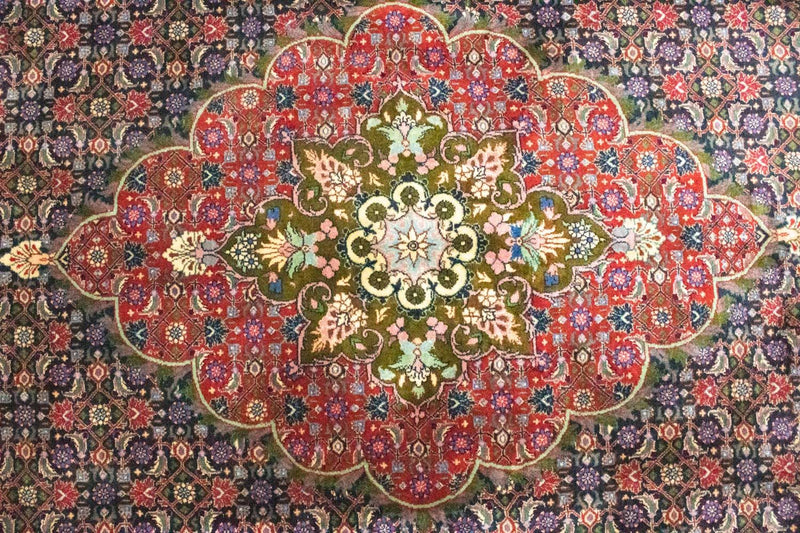 Persisk tæppe - Bijar - 316 x 210 cm - blå