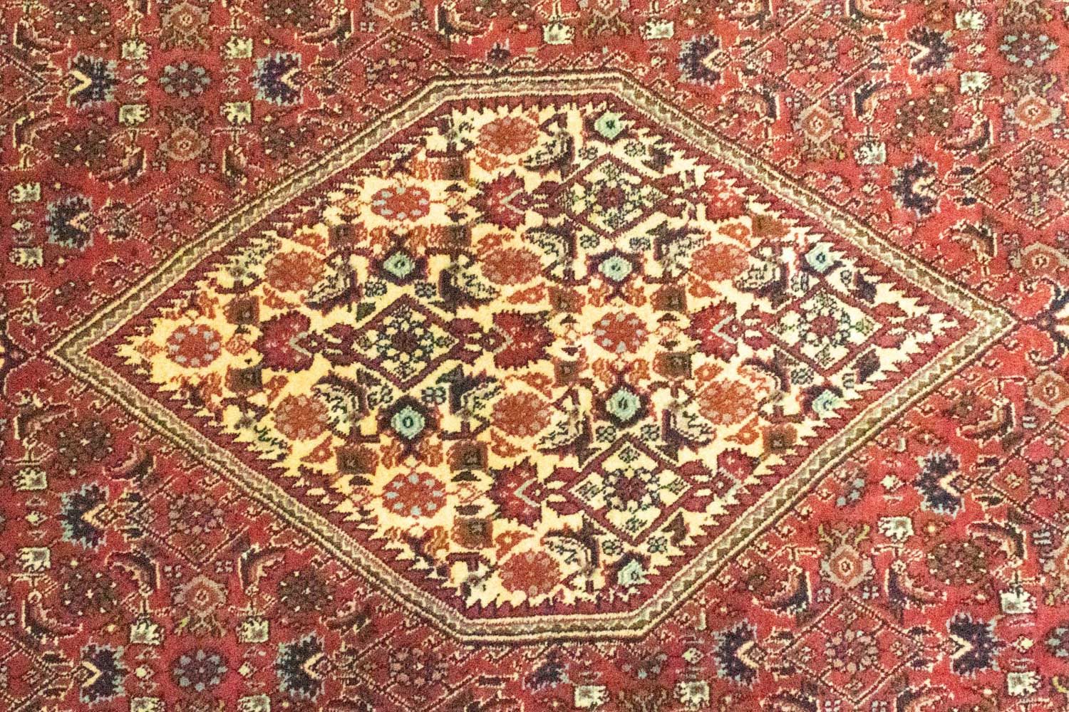 Persisk tæppe - Bijar - 257 x 176 cm - blå