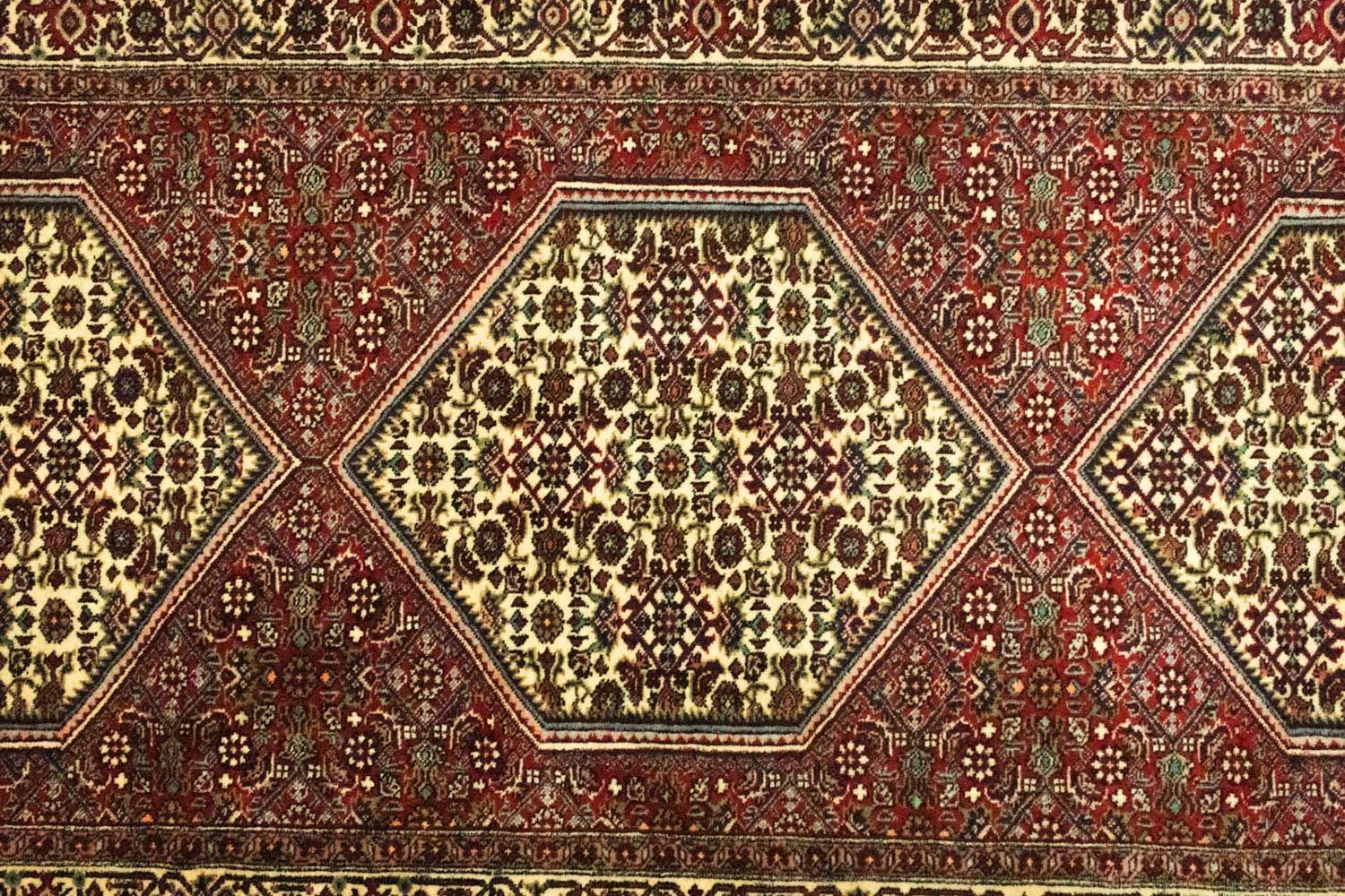 Løber Persisk tæppe - Bijar - 200 x 89 cm - rød