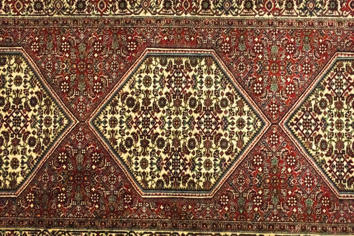 Løber Persisk tæppe - Bijar - 200 x 89 cm - rød