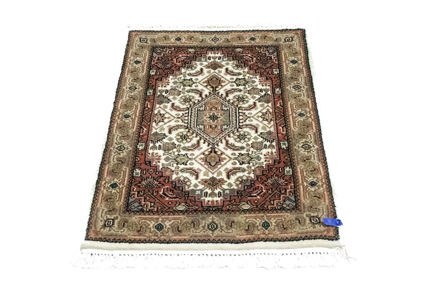Persisk tæppe - Bijar - 90 x 60 cm - beige