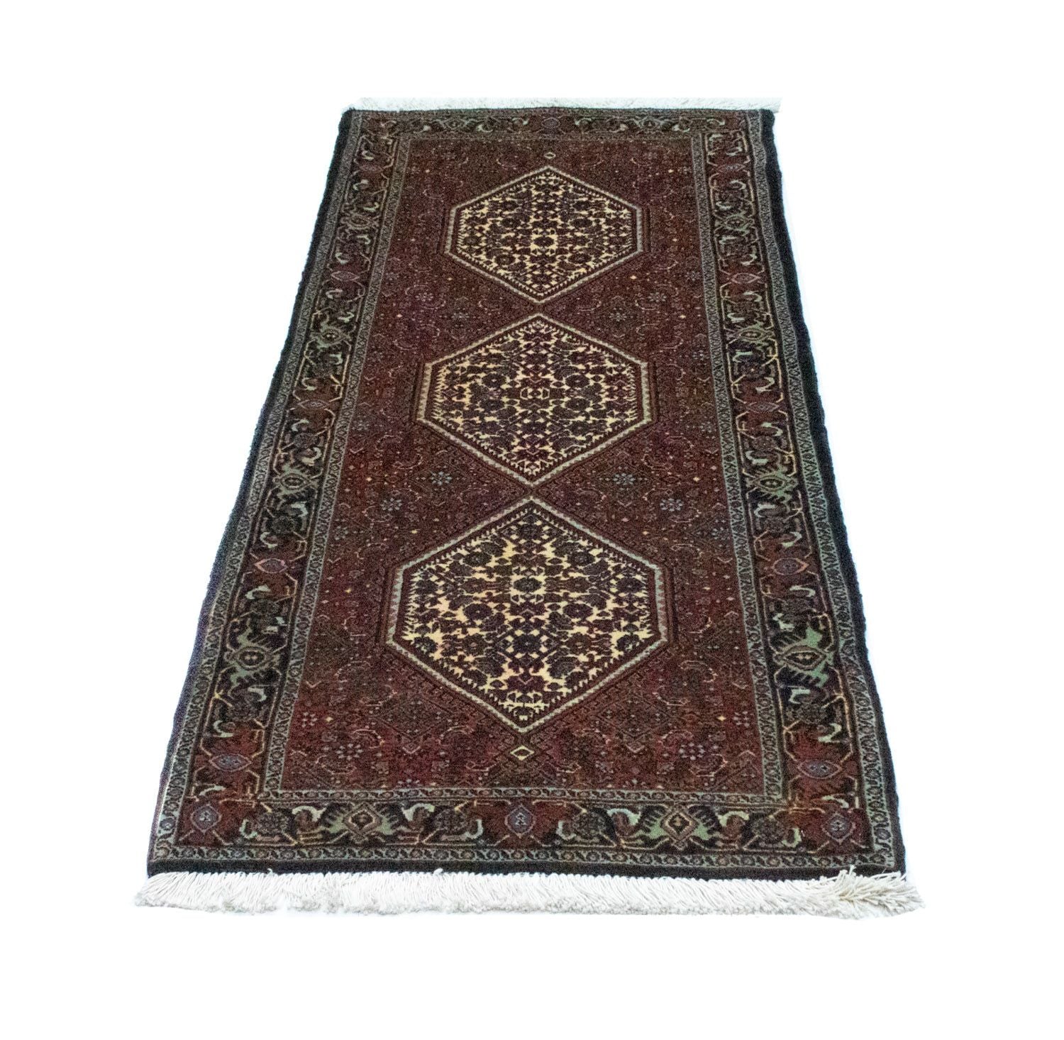Løber Persisk tæppe - Bijar - 185 x 64 cm - rød