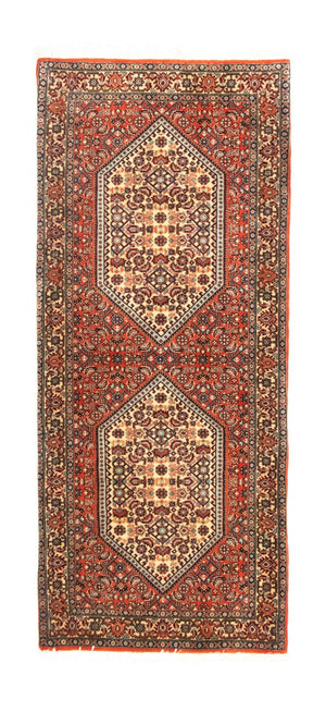 Løber Persisk tæppe - Bijar - 153 x 63 cm - rød