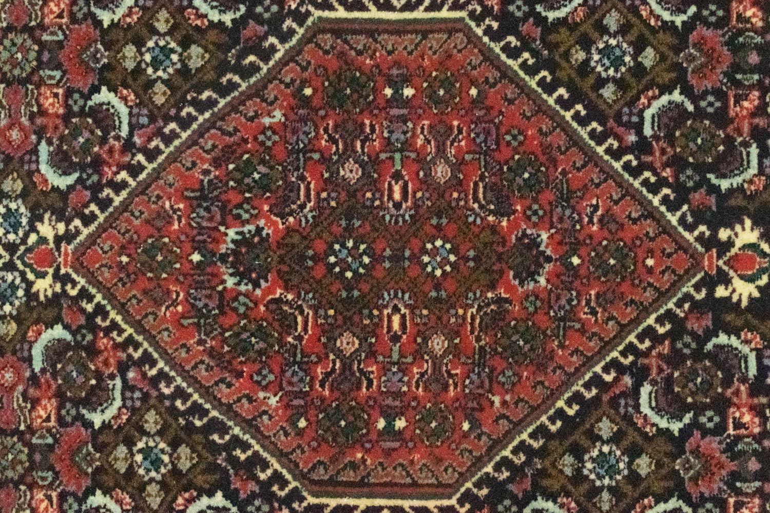 Løber Persisk tæppe - Bijar - 156 x 65 cm - rød
