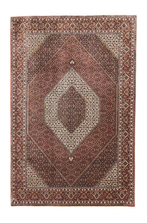 Persisk tæppe - Bijar - 300 x 204 cm - rød