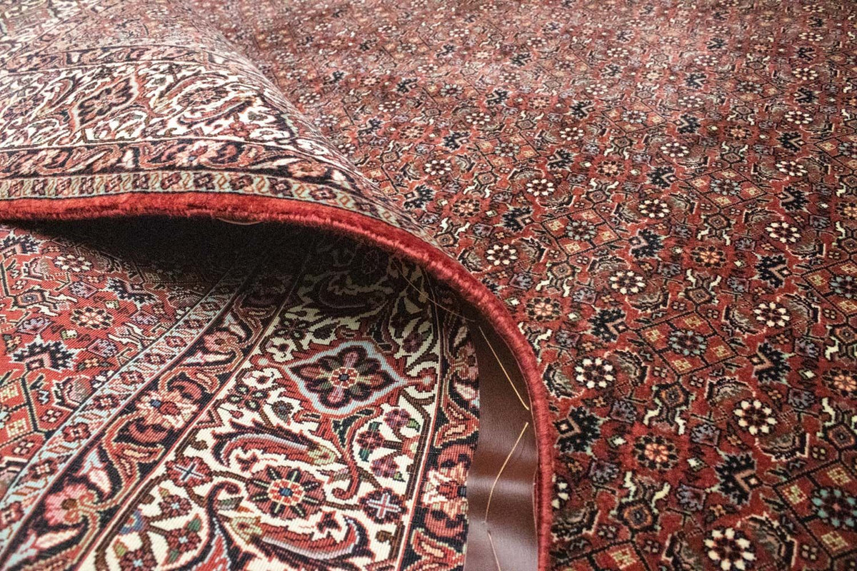 Persisk tæppe - Bijar - 300 x 204 cm - rød