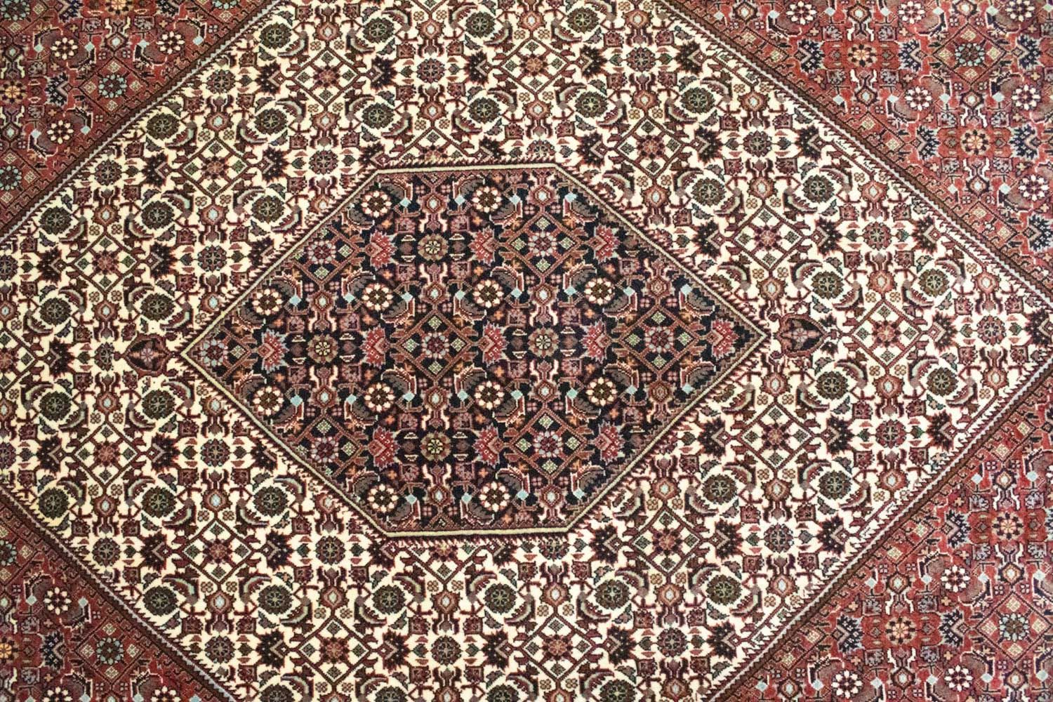 Persisk tæppe - Bijar - 295 x 206 cm - rød