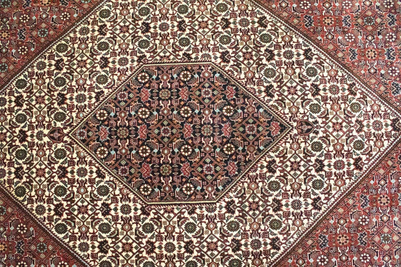 Persisk tæppe - Bijar - 295 x 206 cm - rød