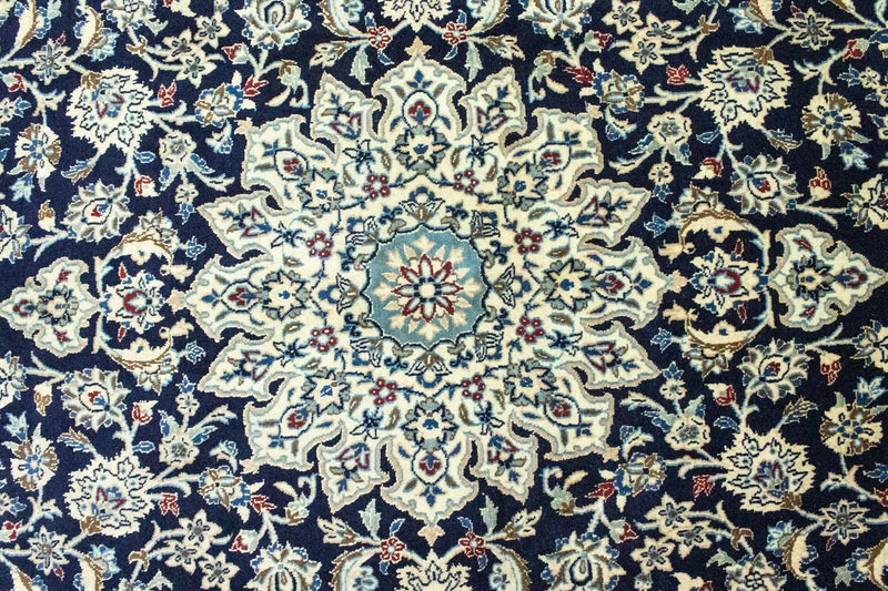 Persisk tæppe - Nain - 215 x 130 cm - mørkeblå