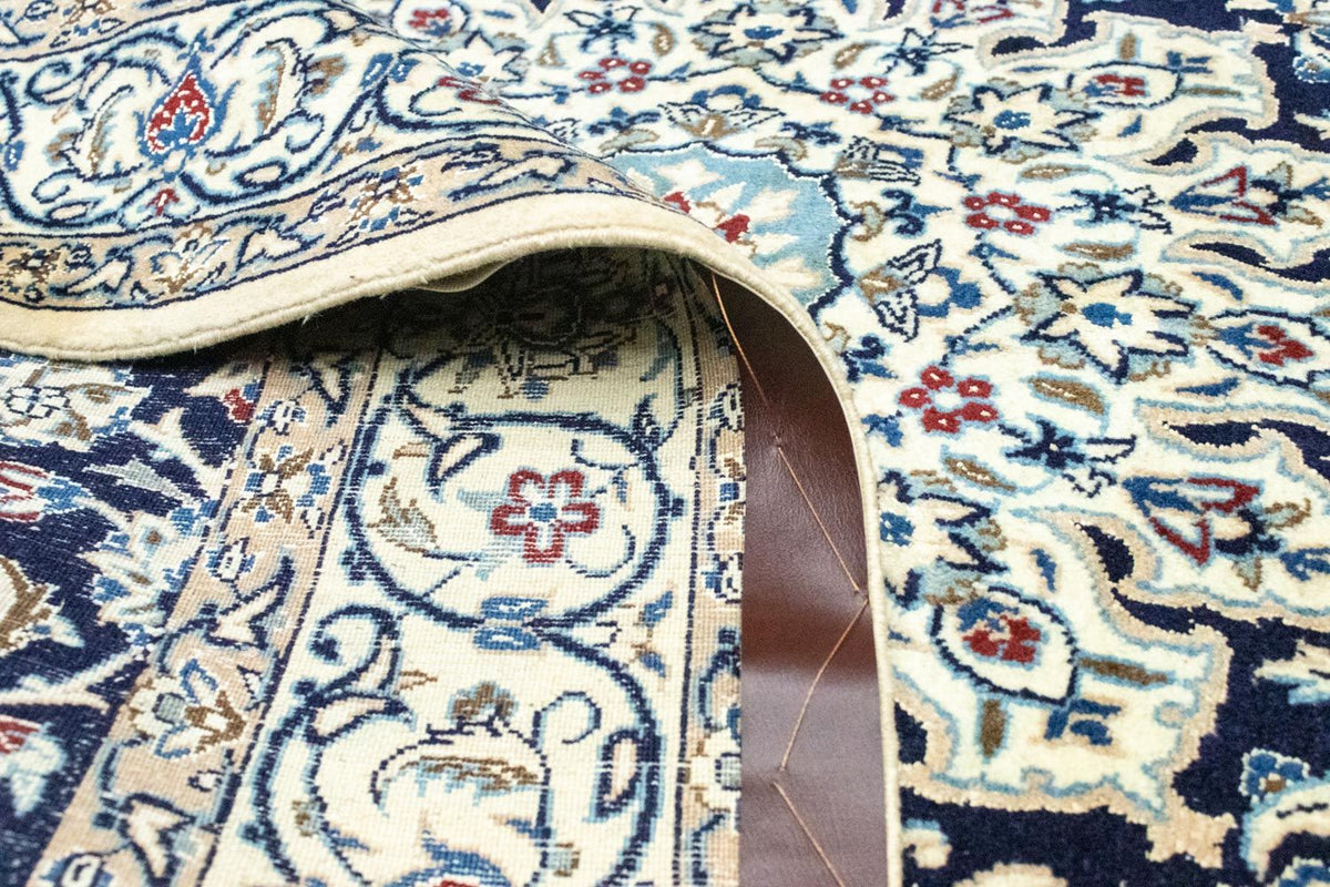 Persisk tæppe - Nain - 215 x 130 cm - mørkeblå