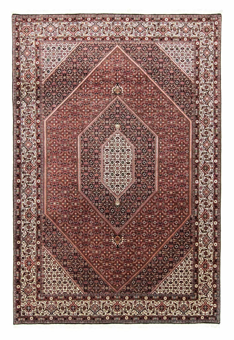 Persisk tæppe - Bijar - 303 x 204 cm - rød