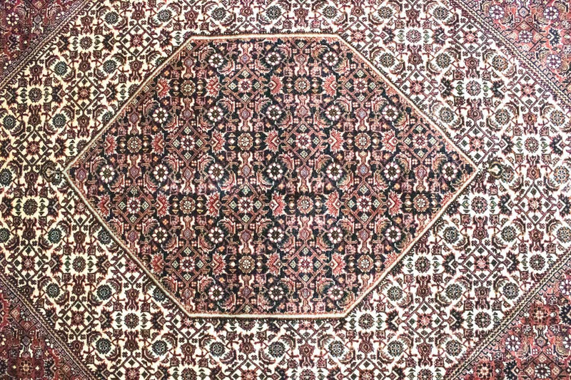 Persisk tæppe - Bijar - 303 x 200 cm - rød