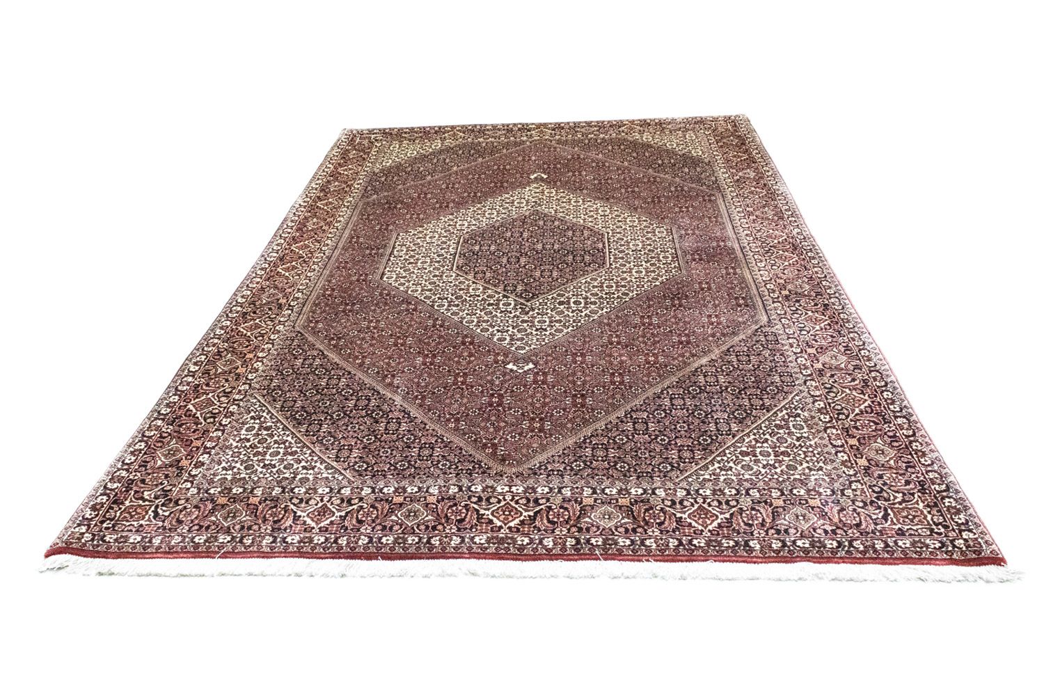 Persisk tæppe - Bijar - 303 x 200 cm - rød
