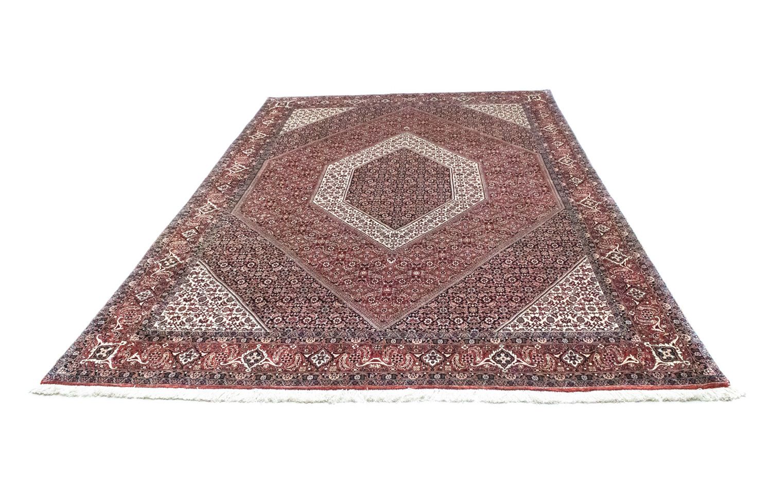 Persisk tæppe - Bijar - 300 x 200 cm - rød