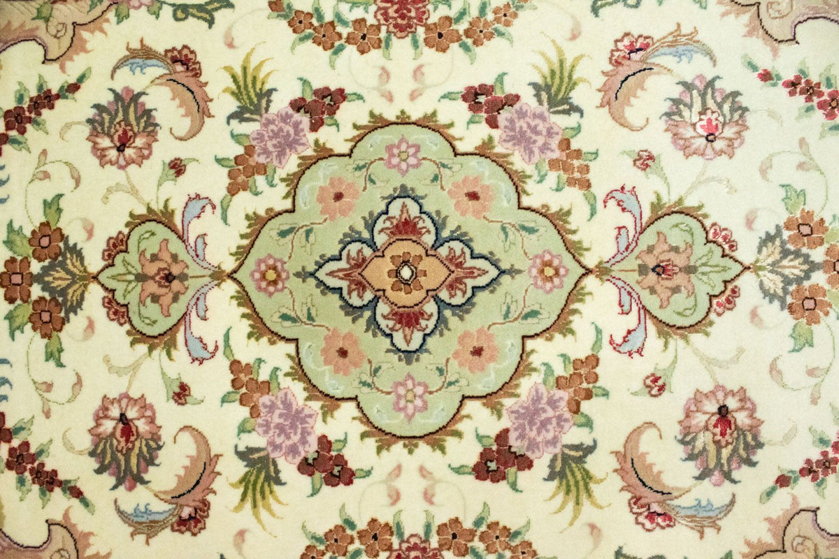 Løber Persisk tæppe - Tabriz - 303 x 83 cm - beige