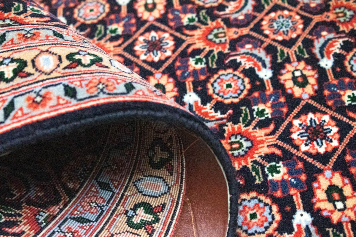 Løber Persisk tæppe - Tabriz - Royal - 297 x 72 cm - blå