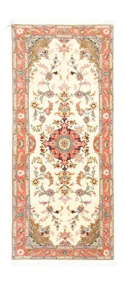 Løber Persisk tæppe - Tabriz - Royal - 199 x 85 cm - beige