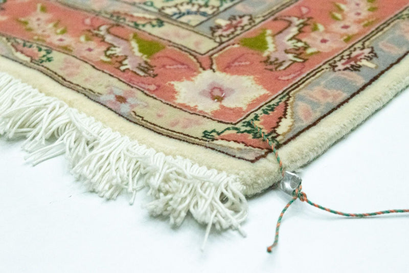 Løber Persisk tæppe - Tabriz - Royal - 199 x 85 cm - beige