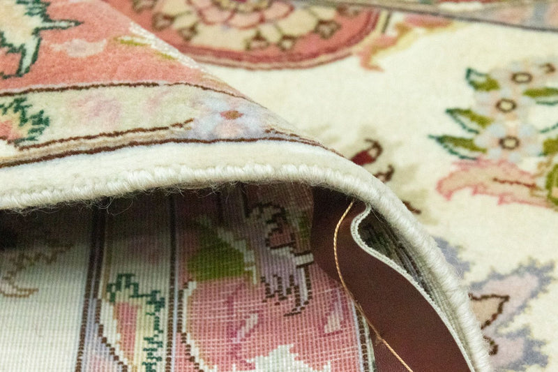 Løber Persisk tæppe - Tabriz - Royal - 199 x 85 cm - beige