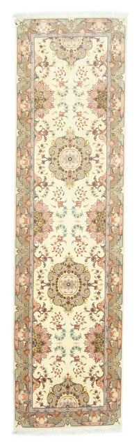 Løber Persisk tæppe - Tabriz - 339 x 91 cm - beige