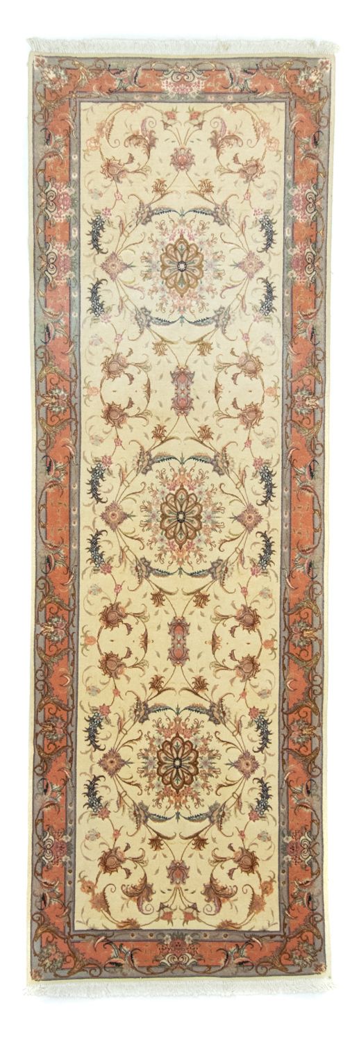 Løber Persisk tæppe - Tabriz - 294 x 83 cm - beige