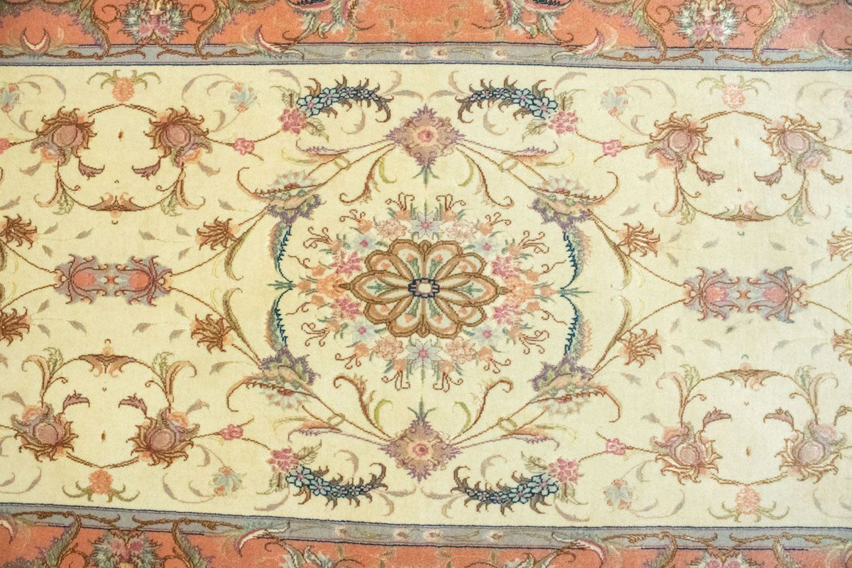 Løber Persisk tæppe - Tabriz - 294 x 83 cm - beige
