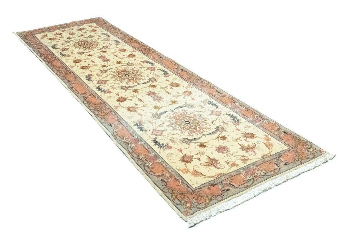 Løber Persisk tæppe - Tabriz - 294 x 83 cm - beige