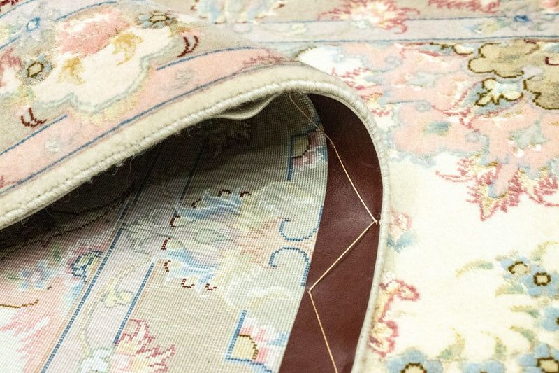 Løber Persisk tæppe - Tabriz - 337 x 90 cm - beige