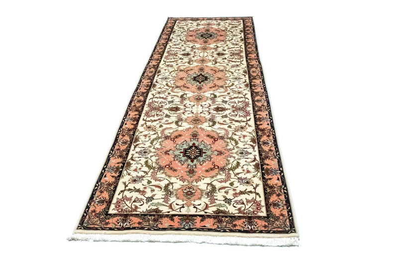 Løber Persisk tæppe - Tabriz - 322 x 87 cm - beige