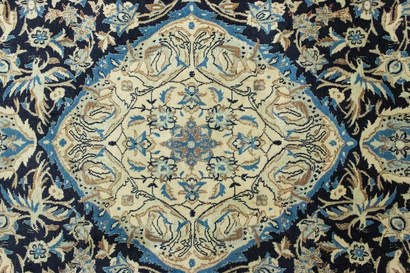 Persisk tæppe - Nain - 208 x 125 cm - mørkeblå