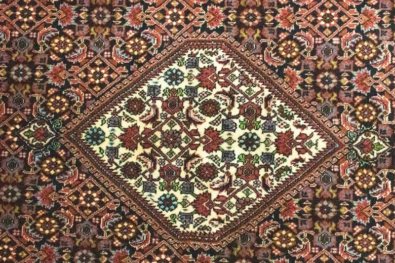 Persisk tæppe - Bijar - 226 x 142 cm - blå