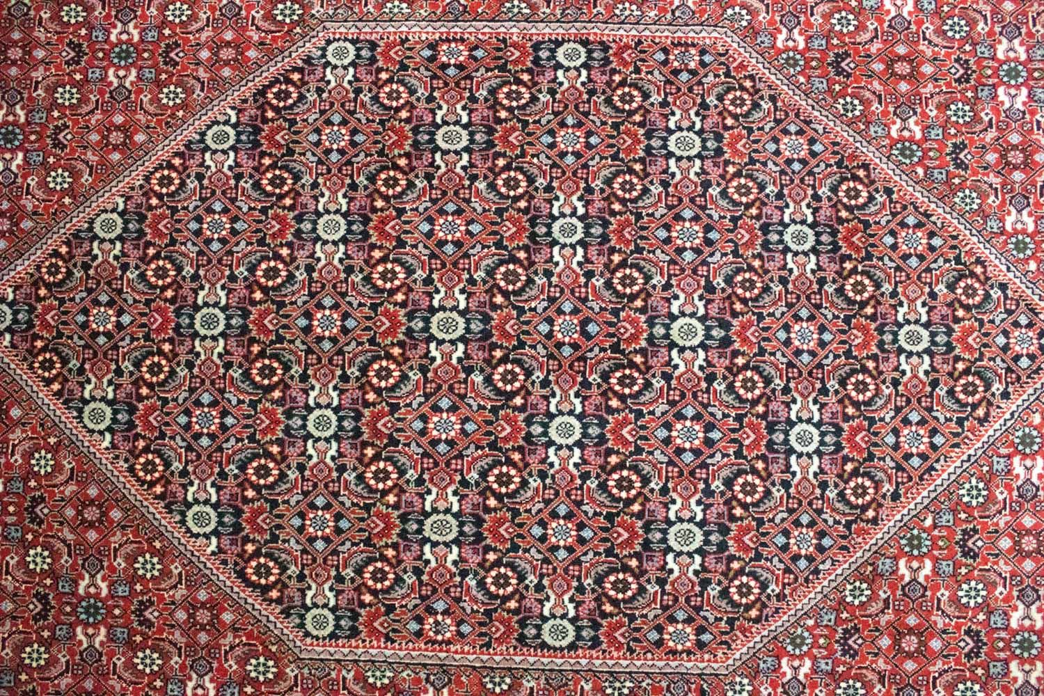 Persisk tæppe - Bijar - 308 x 200 cm - rød