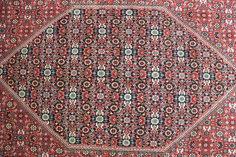 Persisk tæppe - Bijar - 308 x 200 cm - rød