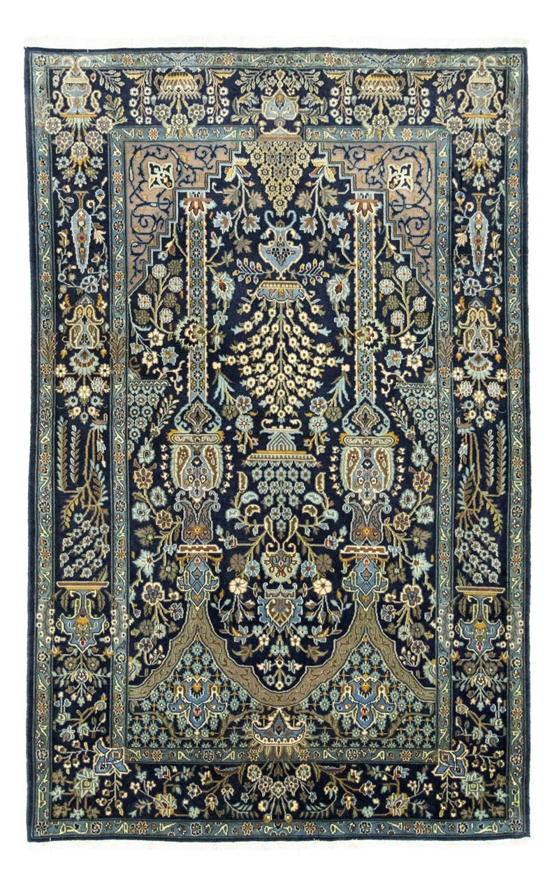 Persisk tæppe - Tabriz - 222 x 140 cm - blå