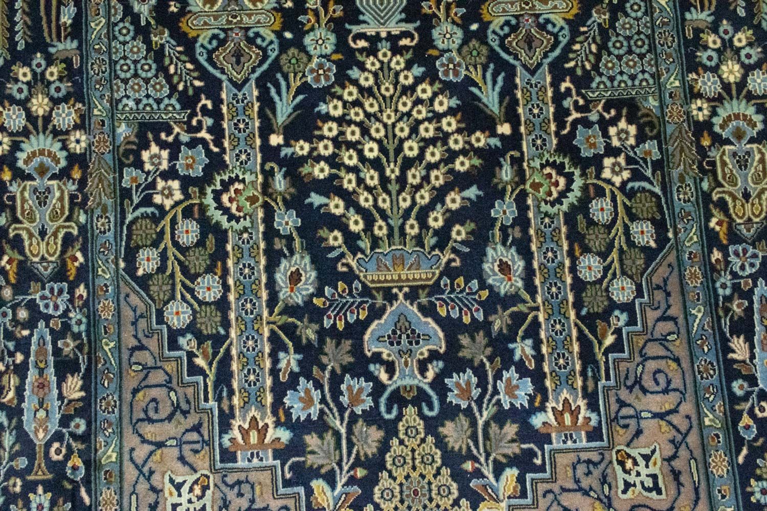 Persisk tæppe - Tabriz - 222 x 140 cm - blå