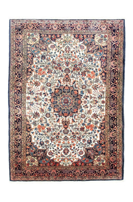 Persisk tæppe - Bijar - 202 x 145 cm - beige