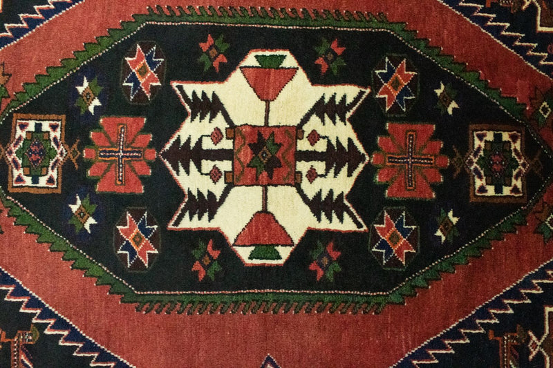Persisk tæppe - Bijar - 207 x 140 cm - farvet