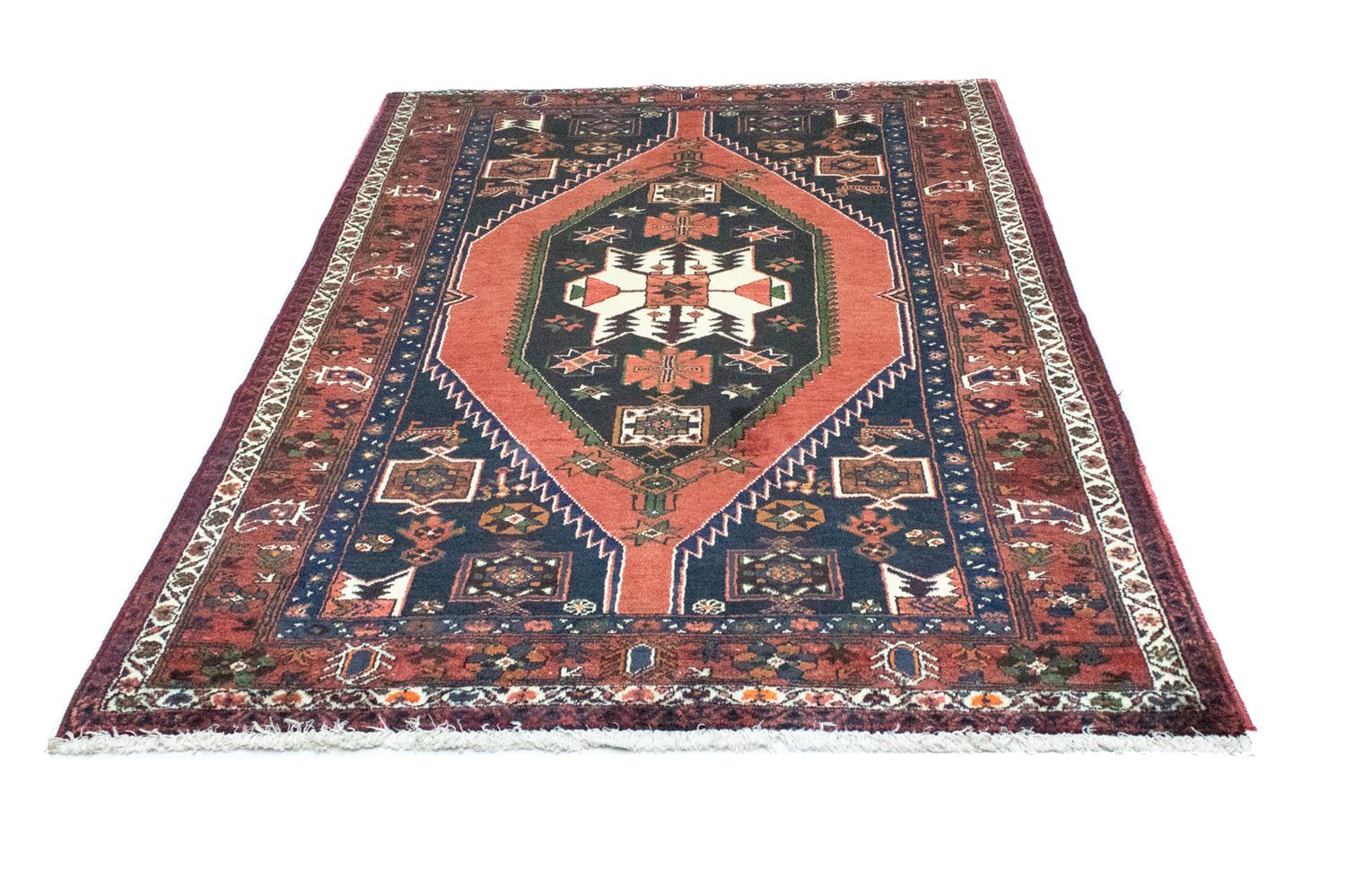 Persisk tæppe - Bijar - 207 x 140 cm - farvet