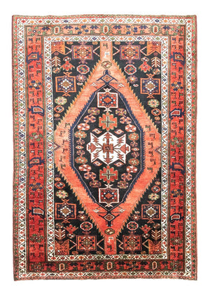 Persisk tæppe - Bijar - 220 x 157 cm - farvet