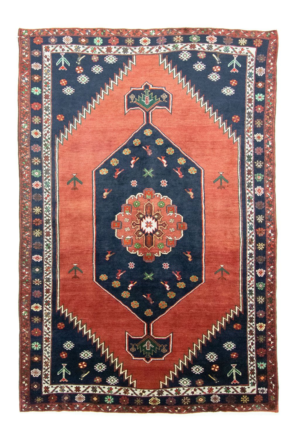 Persisk tæppe - Nomadisk - 300 x 197 cm - rød