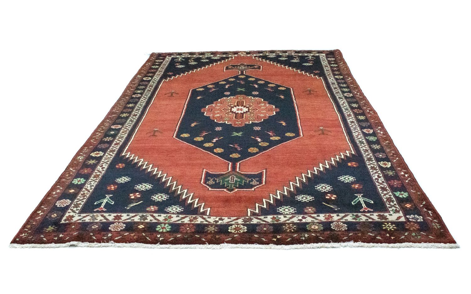 Persisk tæppe - Nomadisk - 300 x 197 cm - rød